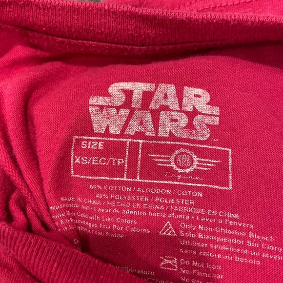 Star Wars Rey Girls Rule the Galaxy Short Sleeved Pink Tee - Picture 8 of 8